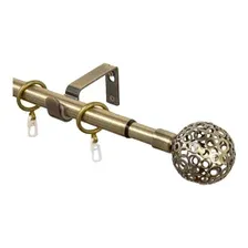 Карниз раздвижной Lm Decor Ажур Ø16/19мм 1,6-3,0м 1 рядный АНТИК