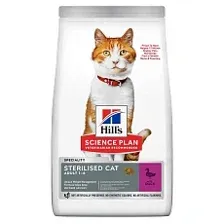 Корм Hill's Science Plan для взрослых стерилизованных кошек (утка) 10 кг