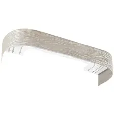 Карниз для штор Legrand Эдельвейс с поворотами 2.8м 3-х рядный 58 089 996 (золотистый трюфель)