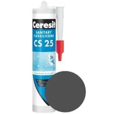 Герметик силиконовый санитарный Ceresit CS 25 - 16 графит, 280мл