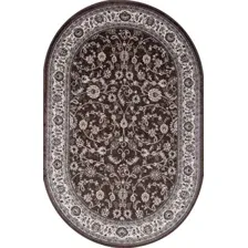Ковер для жилой комнаты Merinos Valencia Deluxe d251-OVAL-BROWN (2x4)
