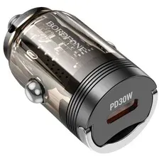 Автомобильное зарядное Borofone BZ29 USB Type-C (прозрачный)