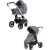 Универсальная коляска Rant MOWbaby Zoom PU (2 в 1, silver grey)