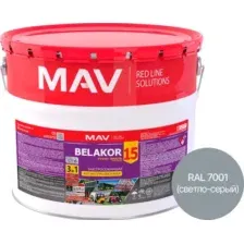 Грунт-эмаль MAV Belakor 15 (10л, RAL 7001 светло-серый)