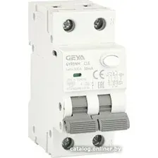 Дифференциальный автомат GEYA GYR9NM-C16-30mA 1P+N 16A C 6 kA 30mA A 2M GYR9NM1PC16A30