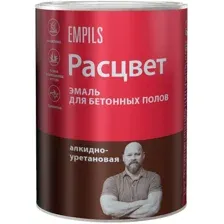 Эмаль Расцвет для бетонных полов (серый, 0.9 кг)