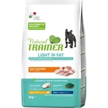 Сухой корм для собак Trainer Natural мелких и миниатюрных пород с избыточным весом с индейкой 2 кг