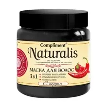 Маска для волос Compliment Naturalis 3 в 1 с перцем против выпадения 500мл