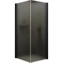 Душевой уголок MaybahGlass MGY-1299-6 (графитовое матовое стекло/черный)