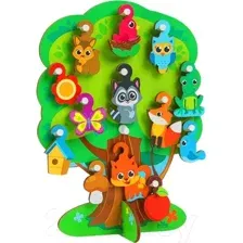 Развивающий игровой набор Лесная мастерская Игрушка с крючками. Лесное дерево / 4287146