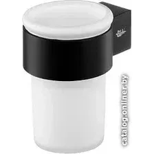 Стакан для зубной щетки и пасты Bisk Futura Black 02959