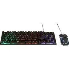 Комплект клавиатура и мышь Nakatomi KMG-2305U (черный)