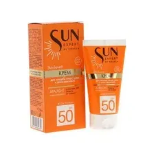 Крем солнцезащитный KRASSA Sun Expert для защиты лица, зоны декольте, SPF 50, 50 мл