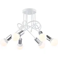 Люстра средней высоты Ambrella light Traditional TR80417/5 WH/CH (белый/хром )