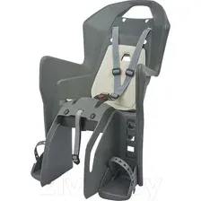 Детское велокресло Polisport Koolah Cfs / 8631500013 (угольно серый/кремовый)