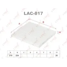 Салонный фильтр LYNXAUTO LAC-817 NISSAN Micra(K12/K13) 05> / Note(E120) 13>