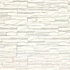Декоративный камень гипсовый Polinka Дубай белый 1700 (375x90x10-15)