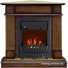 Каминокомплект Smolcom Brighton Corner STD-ASP с Aspen Black (дуб антик)
