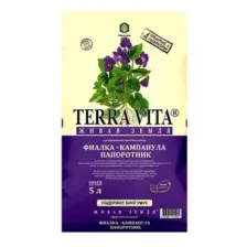 Грунт TERRA VITA ЖИВАЯ ЗЕМЛЯ Фиалка-Кампанула-Папоротник (5л)