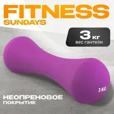 Гантель Sundays Fitness IR92004-D (3кг, фиолетовый)