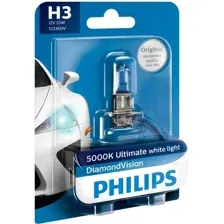 Галогенная лампа Philips H3 DiamondVision 1шт
