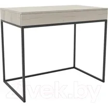Консольный столик Hype Mebel Авелин 70x40 (черный/древесина белая)