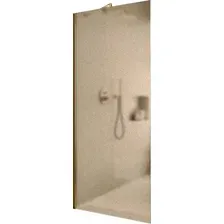 Душевая стенка MaybahGlass 109x195 MGD-679-3ш (бронзовое матовое стекло/золотой)