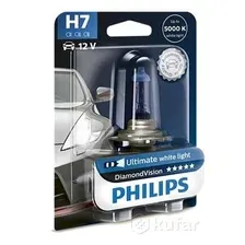 Автолампа Philips H7 12V 55W PX26d 5000K 1 шт. 12972DVB1 PHILIPS 12972DVB1
