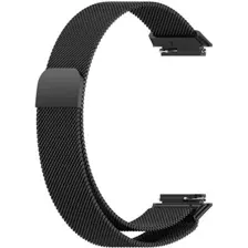 Браслет Rumi Milanese loop металлический для Huawei Band 7 (черный)