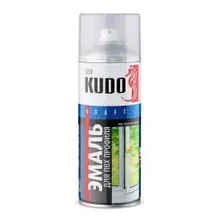 Эмаль Kudo Для ПВХ профиля / KU-6101 (520мл, белый)