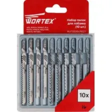 Набор пилок для лобзика универсальный 10 шт. WORTEX
