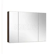 Belux Шкаф с зеркалом Стокгольм ВШ 100 (194, орех карини натуральный)