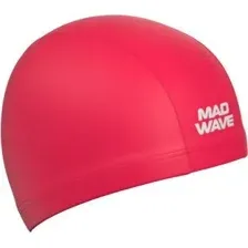 Шапочка для плавания Mad Wave Adult Lycra 06W (красный)