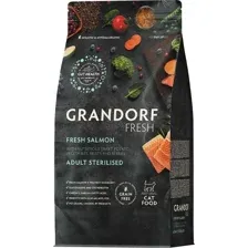 Сухой корм для кошек Grandorf Adult Sterilised Fresh Salmon&Sweet Potato (2кг)