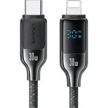 Кабель USAMS HX Series SJ741 Type-C Lightning черный 