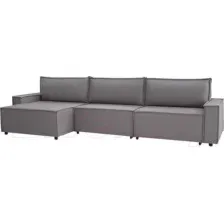 Диван угловой Mio Tesoro Дюссельдорф 293 1.5ек-1.5ек-1.5пф (1174 Savanna Plus Ash)