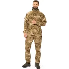 Костюм для охоты и рыбалки Huntsman Горка 3 -5°С Малахит Смесовая Рипстоп (р-р 48-50/182-188)