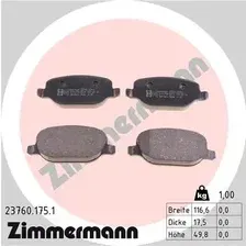 Тормозные колодки дисковые задняя ось ZIMMERMANN 23760.175.1