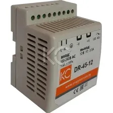 Блок питания на DIN-рейку КС DR-45W-12V dr-45-12