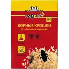 Порошок от насекомых Nadzor борные крошки от тараканов и муравьев BOR123 100 гр
