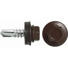 Саморез Admiral Кровельный 5.5x25 RAL 8019 Шоколад (250шт, шоубокс)
