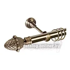Карниз для штор АС ФОРОС Grace D16Г составной + наконечники Магнолия (3.2м, антик)