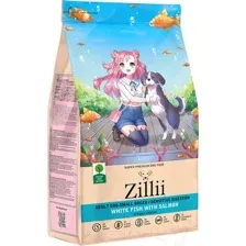Сухой корм для собак Zillii Adult Dog Small Breed Sensitive Digestion белая рыба с лососем (800г)