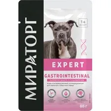 Консервированный корм для собак Мираторг Expert Gastrointestinal Береж. забота о пищеварении 85 г