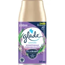 Сменный блок для освежителя воздуха Glade Automatic Безмятежная лаванда и алоэ (269мл)