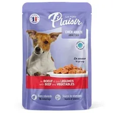 Plaisir Кусочки в соусе для собак (Говядина, сердце и овощи) 100 г