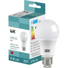 Светодиодная лампочка IEK LED Bulb A60 510lm 4000K E27