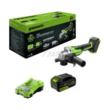 Шлифмашина угловая аккумуляторная GREENWORKS AG590 24В (3201007CUB)