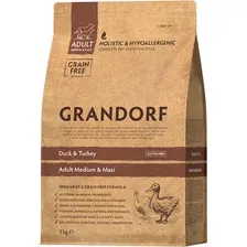 Сухой корм для собак Grandorf Adult Medium & Maxi Duck & Turkey (с уткой и индейкой) 3 кг