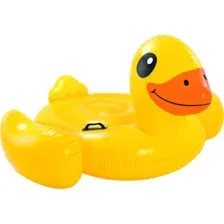 Надувной матрас Intex Yellow Duck Ride-On 57556